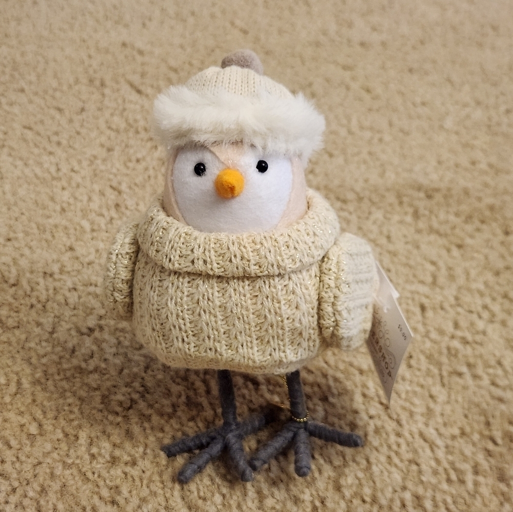 2024 WONDERSHOP Featherly Friends UBUNTO Fabric Christmas Bird Figurine #X‎